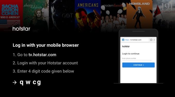 Hotstar.com/id/activate