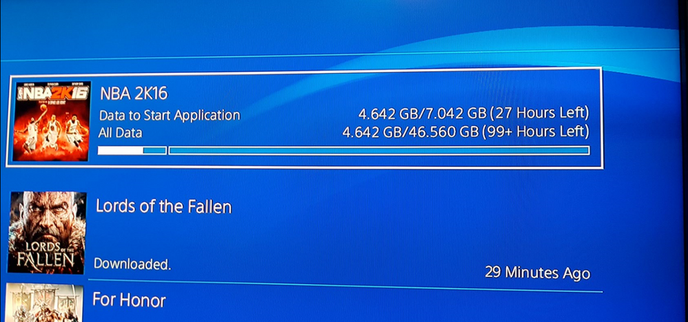 Downloading games and updates from Playstation Network(PSN