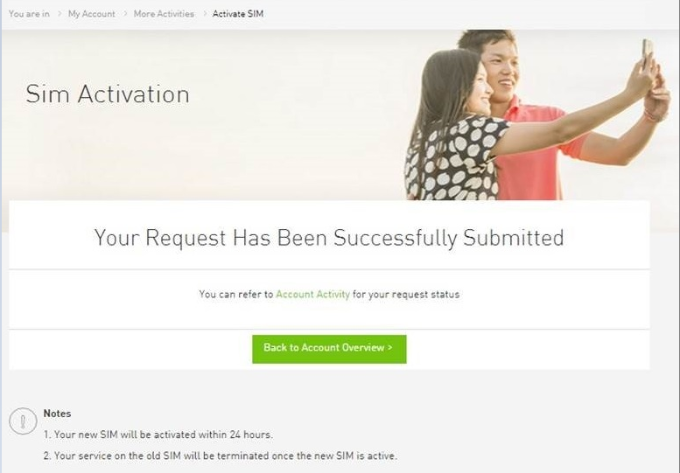 starhub sim card activation