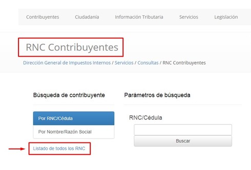 Dgii Consulta Rnc De Contribuyentes - Image to u