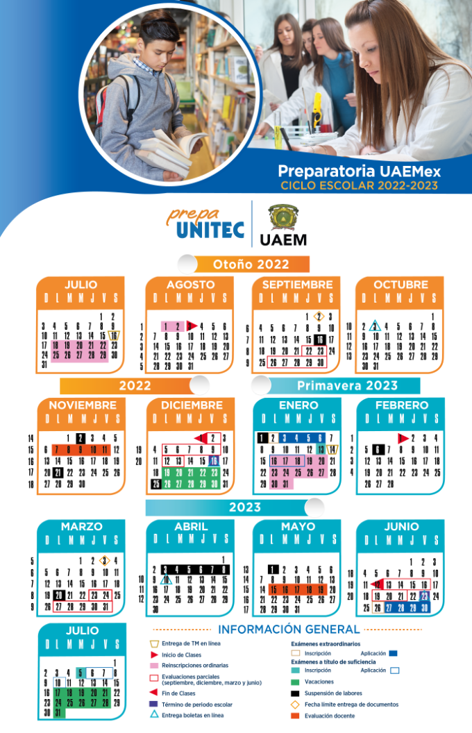 Calendario Prepa Unam 2022 A 2023 Cross Stitch IMAGESEE